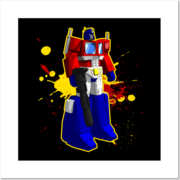 Optimus Prime Wall Art by gblackid